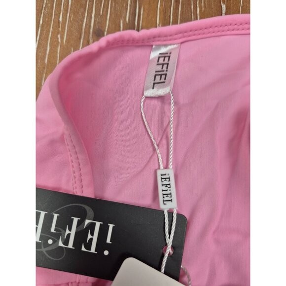 One-Shoulder Pink & Floral "Keep Move" Swimsuit Set For Teen Girl Size 14 - Picture 10 of 12